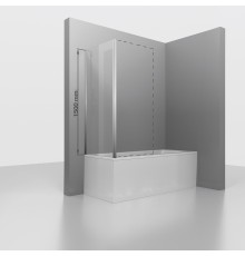 Боковая стенка для шторки на ванну RGW Z-050-4 70 352205407-11 профиль Хром стекло прозрачное