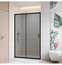 Душевая дверь RGW 150 06091315-34 профиль цвет Черный стекло тонированное