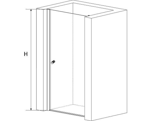 Душевая дверь RGW Dolphin TN-03 90 54930309-11 профиль Хром стекло прозрачное