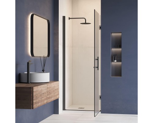 Душевая дверь RGW Hotel HO-011B 80 350601108-14 профиль Черный стекло прозрачное