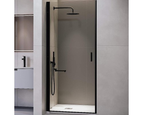 Душевая дверь RGW Leipzig LE-003-B 60 351200306-14 профиль Черный стекло прозрачное