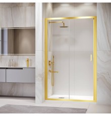 Душевая дверь RGW Passage PA-14Gb 130 41081413-16 профиль Золото брашированное стекло прозрачное