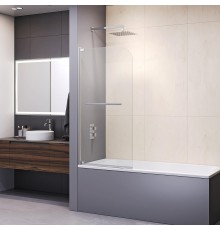 Шторка на ванну RGW Screens SC-02 100x150 профиль Хром стекло прозрачное