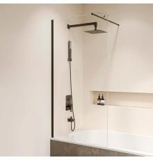 Шторка на ванну RGW Screens SC-051B 90х150 351105109-14 профиль Черный стекло прозрачное