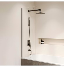 Шторка на ванну RGW Screens SC-056-8B 50х150 35110562850-14 профиль Черный стекло прозрачное