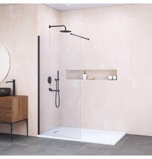 Душевая перегородка RGW Walk In WA-010 B 80 351001008-14 профиль Черный стекло прозрачное