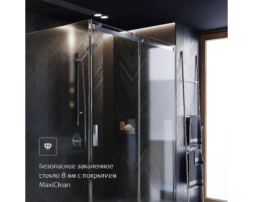 Душевая дверь Roca Area 120 L MP05L2012M профиль Хром стекло прозрачное