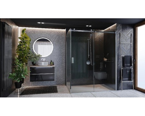 Душевая стенка Roca Area 90 MP0609012M профиль Хром стекло прозрачное