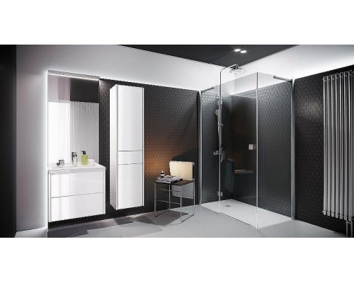 Душевая дверь Roca Metropolis 140 MP3414012M профиль Хром стекло прозрачное