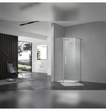 Душевой уголок Terminus Альба 100х100 4EW100х100C профиль Хром стекло прозрачное