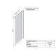 Боковая стенка для шторки на ванну Triton Аква 70 Щ0000025989 профиль Белый стекло прозрачное