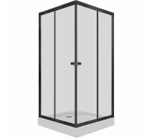 Душевой уголок Triton Вента-Блэк 100х100 Щ0000054463 профиль Черный стекло прозрачное