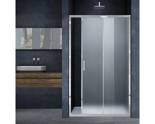 Душевая дверь Vincea Alpha 120 VDS-3AL120MT профиль Хром стекло текстурное