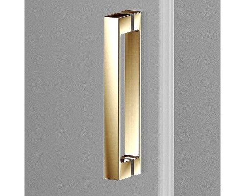 Душевая дверь Vincea Alpha 130 VDS-3AL130CLG профиль Брашированное золото стекло прозрачное