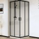 Душевой уголок Vincea City 90х90 VSS-5CT900CLB профиль Черный стекло прозрачное