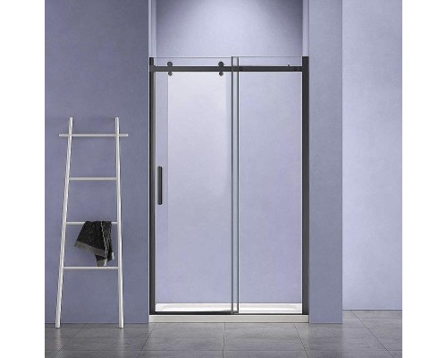Душевая дверь Vincea Como-N 160 VDS-4CN160CLB профиль Черный стекло прозрачное