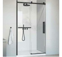 Душевая дверь Vincea Como Soft 120 VDS-1CS120CLB профиль Черный стекло прозрачное