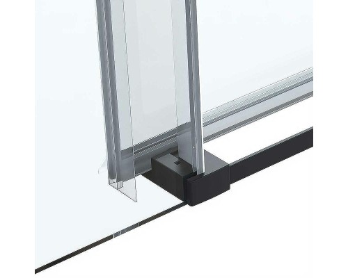 Душевая дверь Vincea Como Soft 120 VDS-1CS120CLB профиль Черный стекло прозрачное