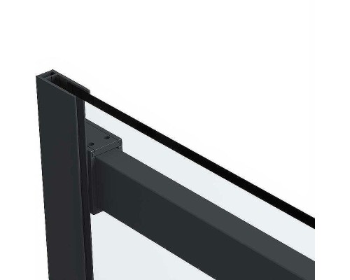 Душевая дверь Vincea Como Soft 120 VDS-1CS120CLB профиль Черный стекло прозрачное