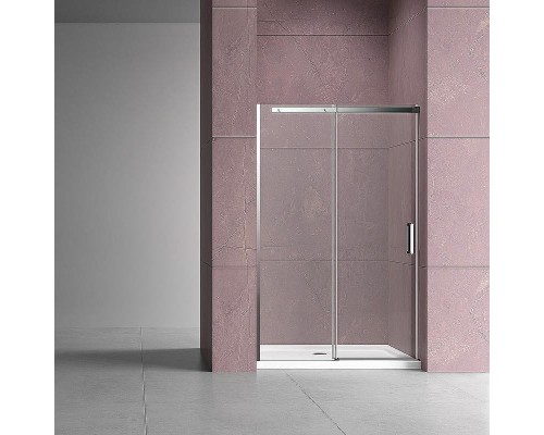 Душевая дверь Vincea Dice 120 VDS-4D120CL профиль Хром стекло прозрачное