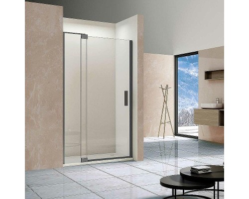Душевая дверь Vincea Extra 90 VDP-1E8090CLGM профиль Вороненая сталь стекло прозрачное