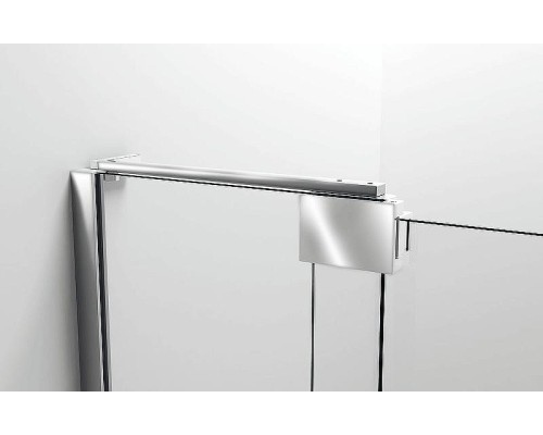 Душевая дверь Vincea Extra 90 VDP-1E8090CLGM профиль Вороненая сталь стекло прозрачное