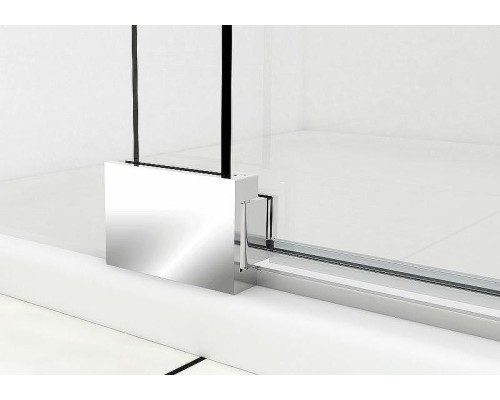 Душевая дверь Vincea Extra 90 VDP-1E8090CLGM профиль Вороненая сталь стекло прозрачное