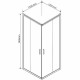 Душевой уголок Vincea Garda 120x120 VSS-1G1212CLGM профиль Вороненая сталь стекло прозрачное