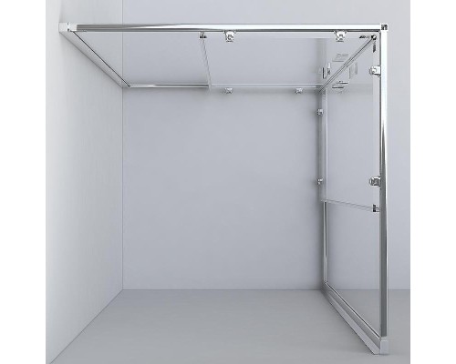 Душевой уголок Vincea Garda 90x80 VSS-1G8090CGB профиль Черный стекло тонированное