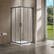 Душевой уголок Vincea Garda 90x80 VSS-1G8090CLGM профиль Вороненая сталь стекло прозрачное