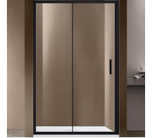 Душевая дверь Vincea Garda 125 VDS-1G125CLB профиль Черный стекло прозрачное