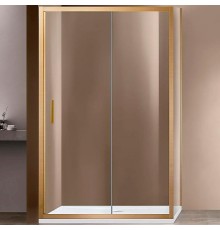 Душевой уголок Vincea Garda 140x90 VSR-1G9014CLG профиль Брашированное золото стекло прозрачное