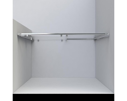 Душевая дверь Vincea Garda 135 VDS-1G135CLGM профиль Вороненая сталь стекло прозрачное