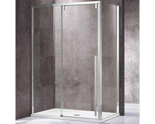 Душевой уголок Vincea Lugano 120х80 VSR-1L8012CL-1 профиль Хром стекло прозрачное