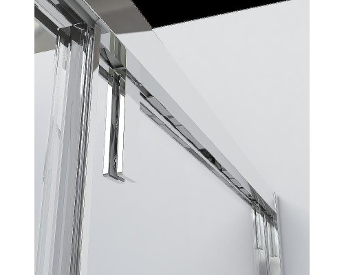 Душевой уголок Vincea Lugano 120х100 VSR-1L1012CLB-1 профиль Черный стекло прозрачное