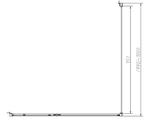 Душевой уголок Vincea Slim-N 100x100 VSR-4SNP1010CL профиль Хром стекло прозрачное