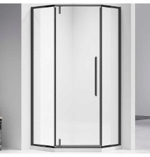 Душевой уголок Vincea Slim-N 100x100 VSP-4SN100CLB профиль Черный стекло прозрачное