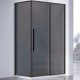 Душевой уголок Vincea Slim-N 120x80 VSR-4SN8012CGB профиль Черный стекло тонированное