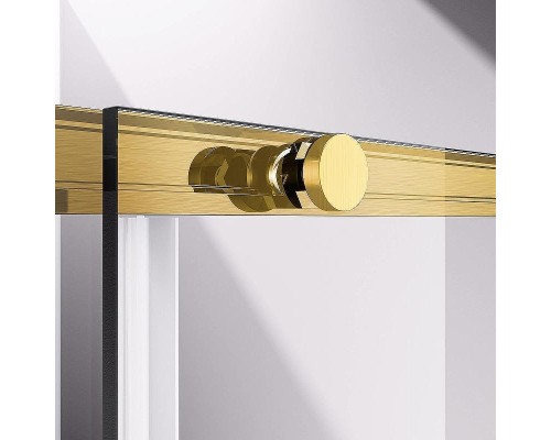 Душевой уголок Vincea Slim-N 110x90 VSR-4SN9011CLG профиль Брашированное золото стекло прозрачное