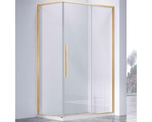 Душевой уголок Vincea Slim-N 130x80 VSR-4SN8013CGB профиль Черный стекло тонированное