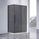 Душевой уголок Vincea Slim-N 130x80 VSR-4SN8013CGB профиль Черный стекло тонированное