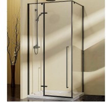 Душевой уголок Vincea Slim-N 100x100 VSR-5SN1010CLB профиль Черный стекло прозрачное