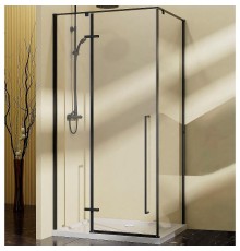 Душевой уголок Vincea Slim-N 100x100 VSR-5SN1010CLB профиль Черный стекло прозрачное