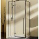 Душевой уголок Vincea Slim-N 100x100 VSR-5SN1010CLB профиль Черный стекло прозрачное