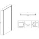 Душевой уголок Vincea Slim-N 100x100 VSR-5SN1010CLB профиль Черный стекло прозрачное