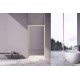 Душевая дверь Vincea Slim 100 VDP-4SL100CLG профиль Брашированное золото стекло прозрачное