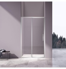 Душевая дверь Vincea Slim 120 VDP-4SL120CL профиль Хром стекло прозрачное