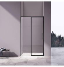 Душевая дверь Vincea Slim 120 VDP-4SL120CLB профиль Черный стекло прозрачное