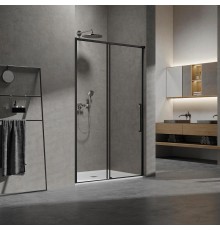 Душевая дверь Vincea Slim 130 VDS-6SL130CLB профиль Черный стекло прозрачное