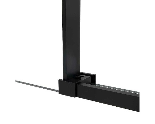 Душевой уголок Vincea Slim Soft 110х100 VSR-1SS1011CLB профиль Черный стекло прозрачное